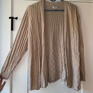 2x Croft and Barrow Beige Cardigan